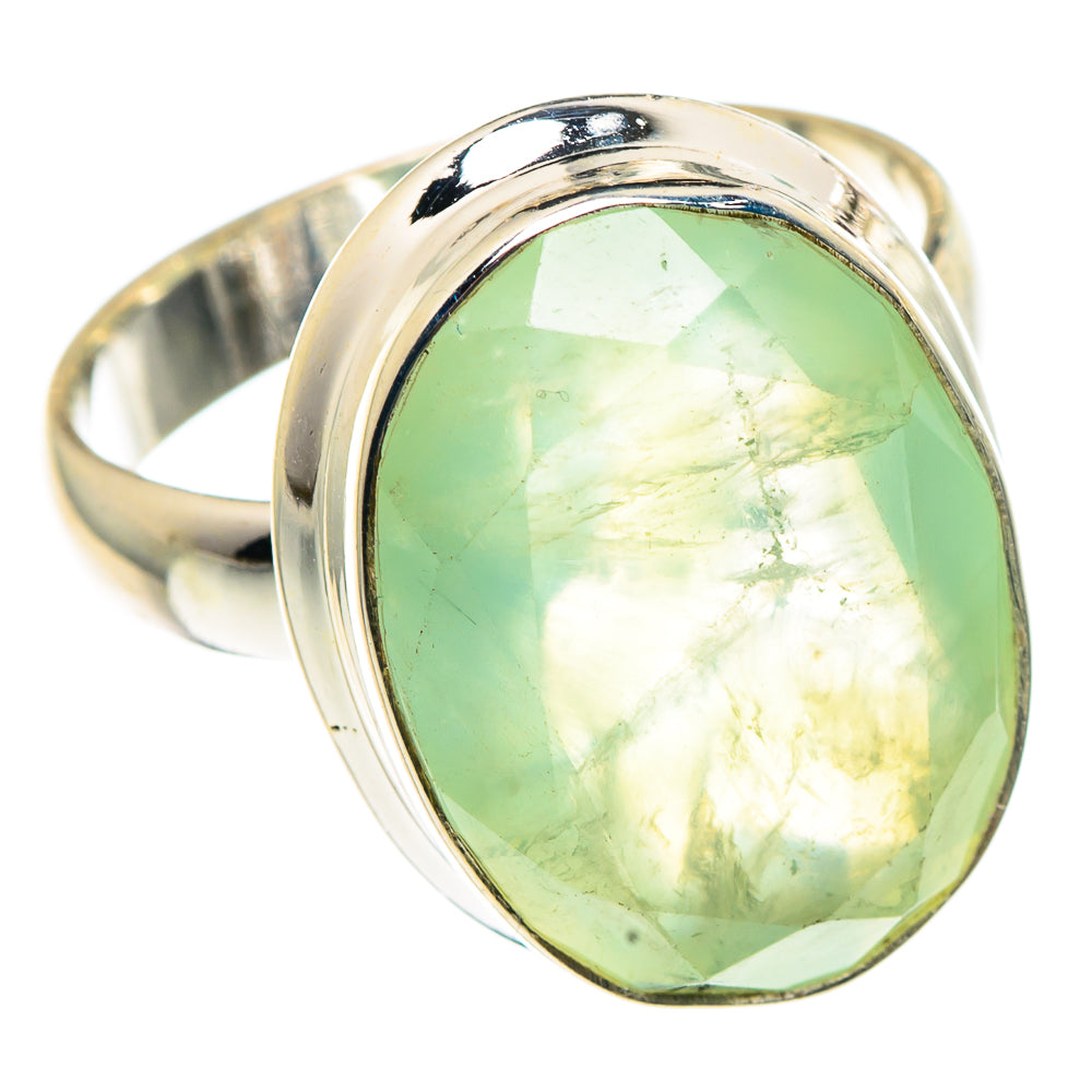 Prehnite Rings handcrafted by Ana Silver Co - RING91378 - Photo 2