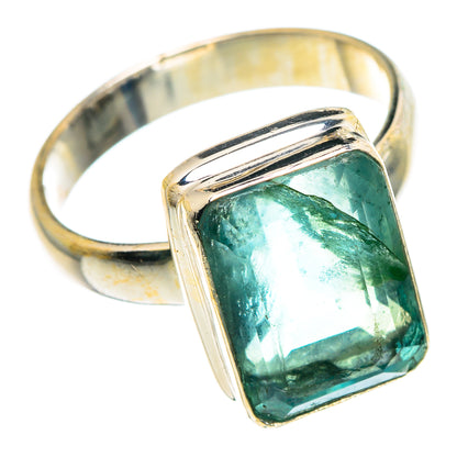 Green Fluorite Rings handcrafted by Ana Silver Co - RING91379