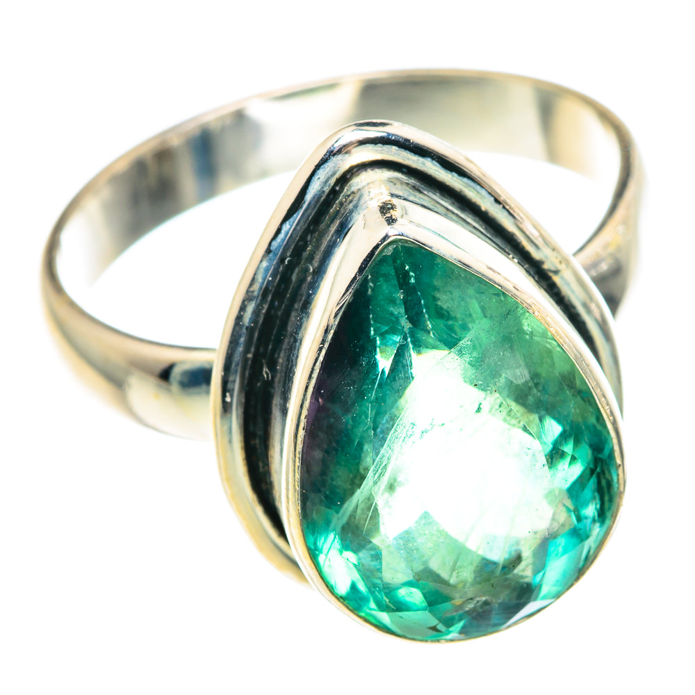 Green Fluorite Rings handcrafted by Ana Silver Co - RING91382