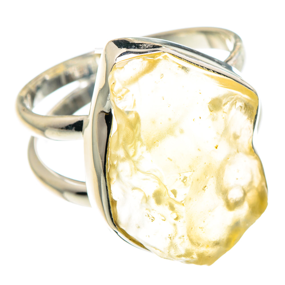 Libyan Desert Glass Rings handcrafted by Ana Silver Co - RING91386