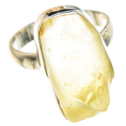 Libyan Desert Glass Rings handcrafted by Ana Silver Co - RING91387