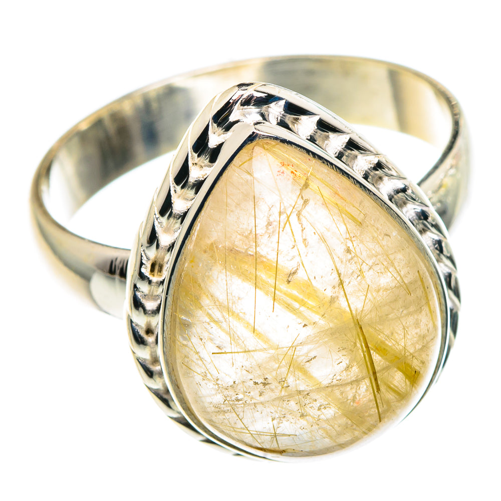 Rutilated Quartz Rings handcrafted by Ana Silver Co - RING91393