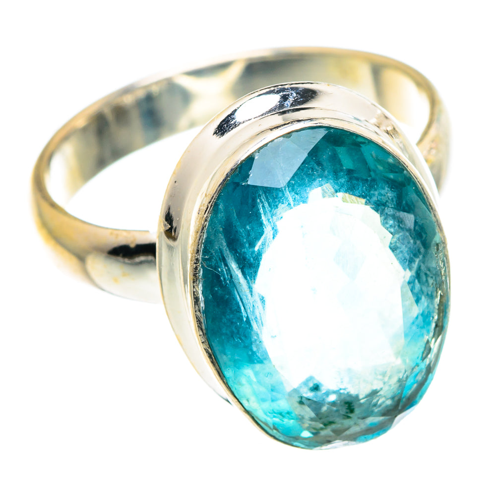 Green Fluorite Rings handcrafted by Ana Silver Co - RING91403