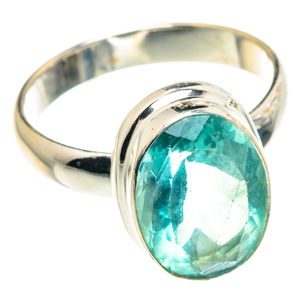 Blue Fluorite Rings handcrafted by Ana Silver Co - RING91406
