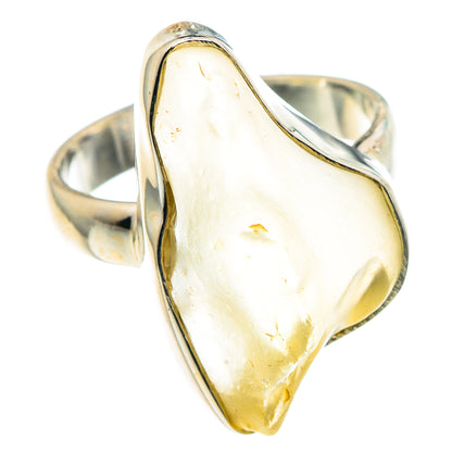 Libyan Desert Glass Rings handcrafted by Ana Silver Co - RING91411