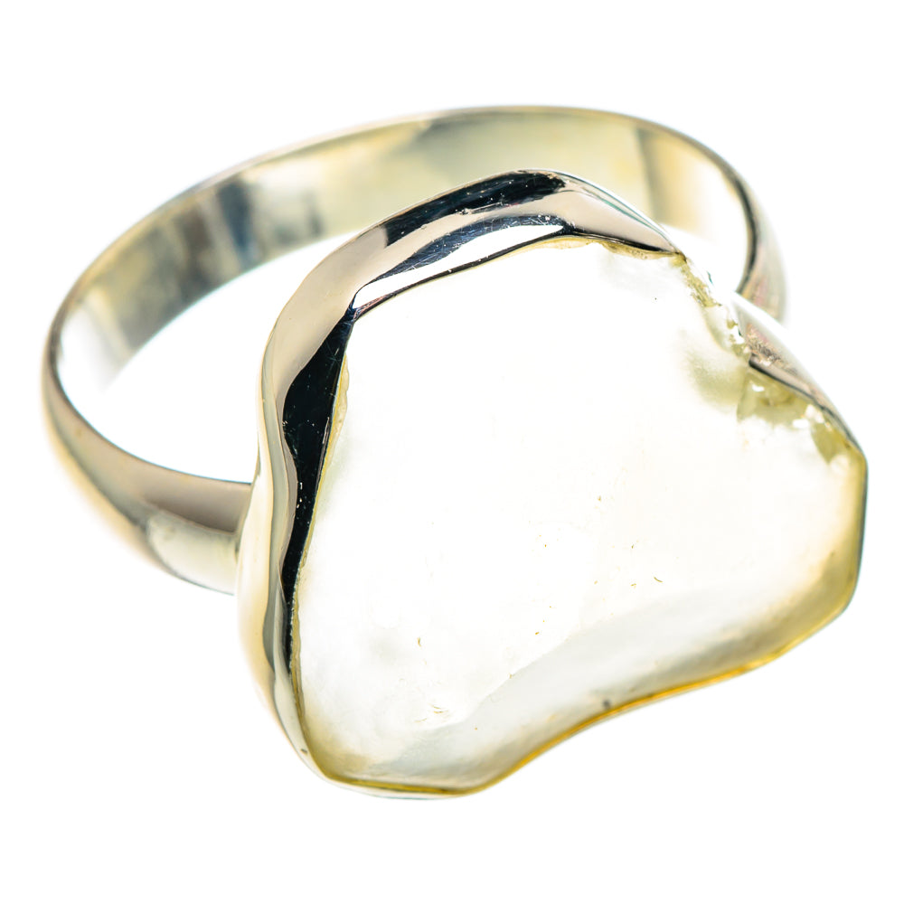 Libyan Desert Glass Rings handcrafted by Ana Silver Co - RING91412