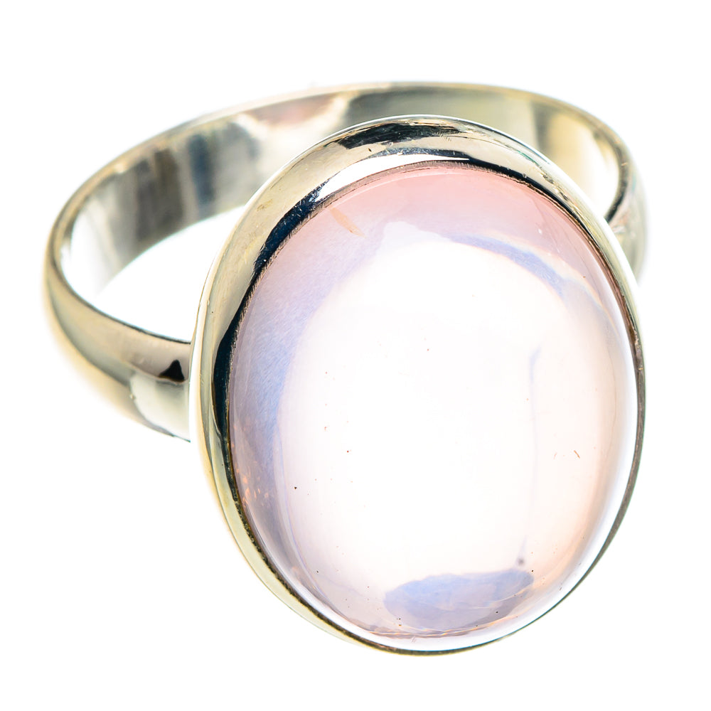 Rose Quartz Rings handcrafted by Ana Silver Co - RING91414