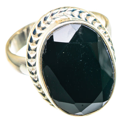 Black Onyx Rings handcrafted by Ana Silver Co - RING91419 - Photo 2