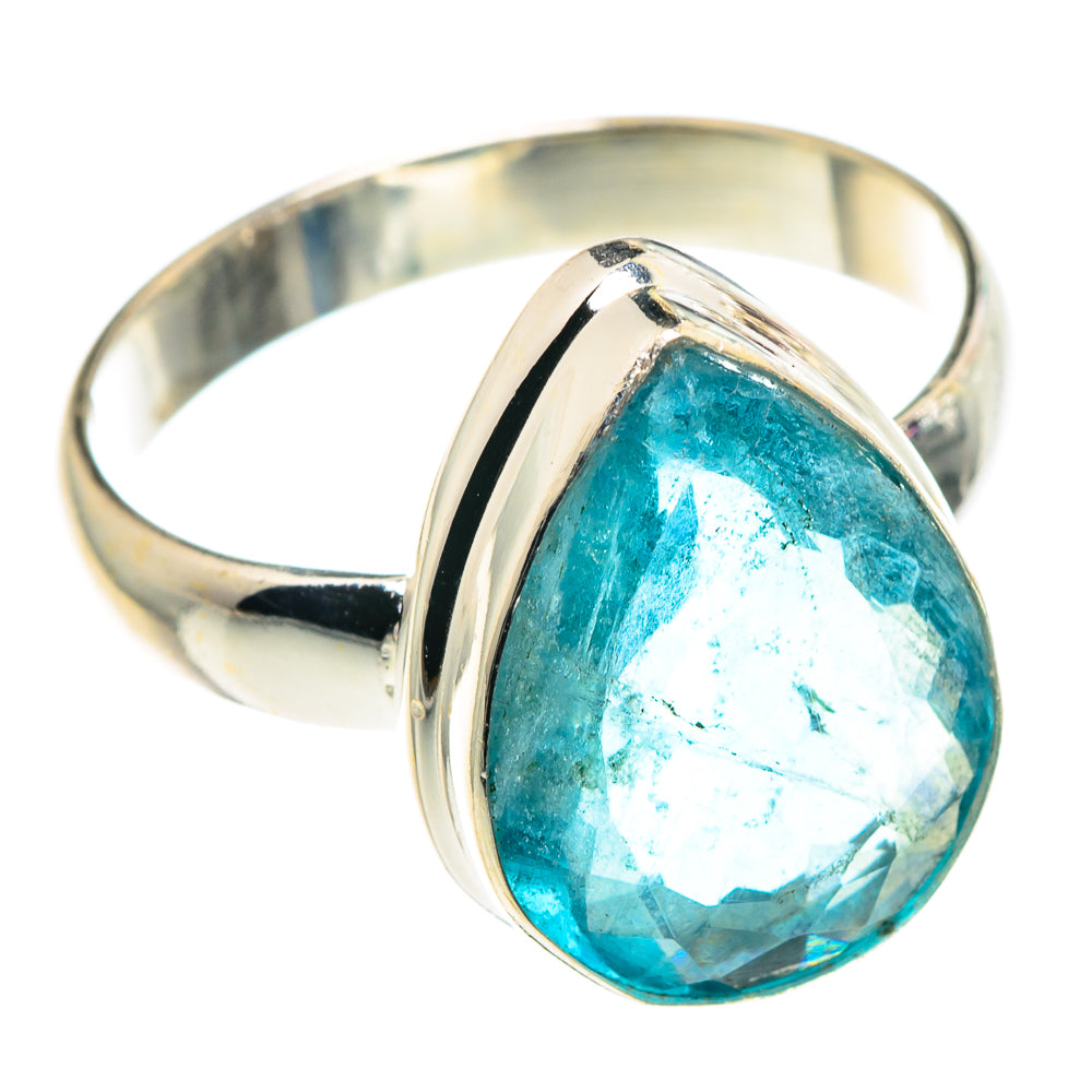 Blue Fluorite Rings handcrafted by Ana Silver Co - RING91424