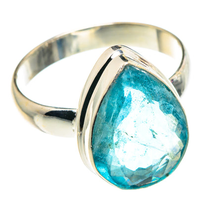 Blue Fluorite Rings handcrafted by Ana Silver Co - RING91424