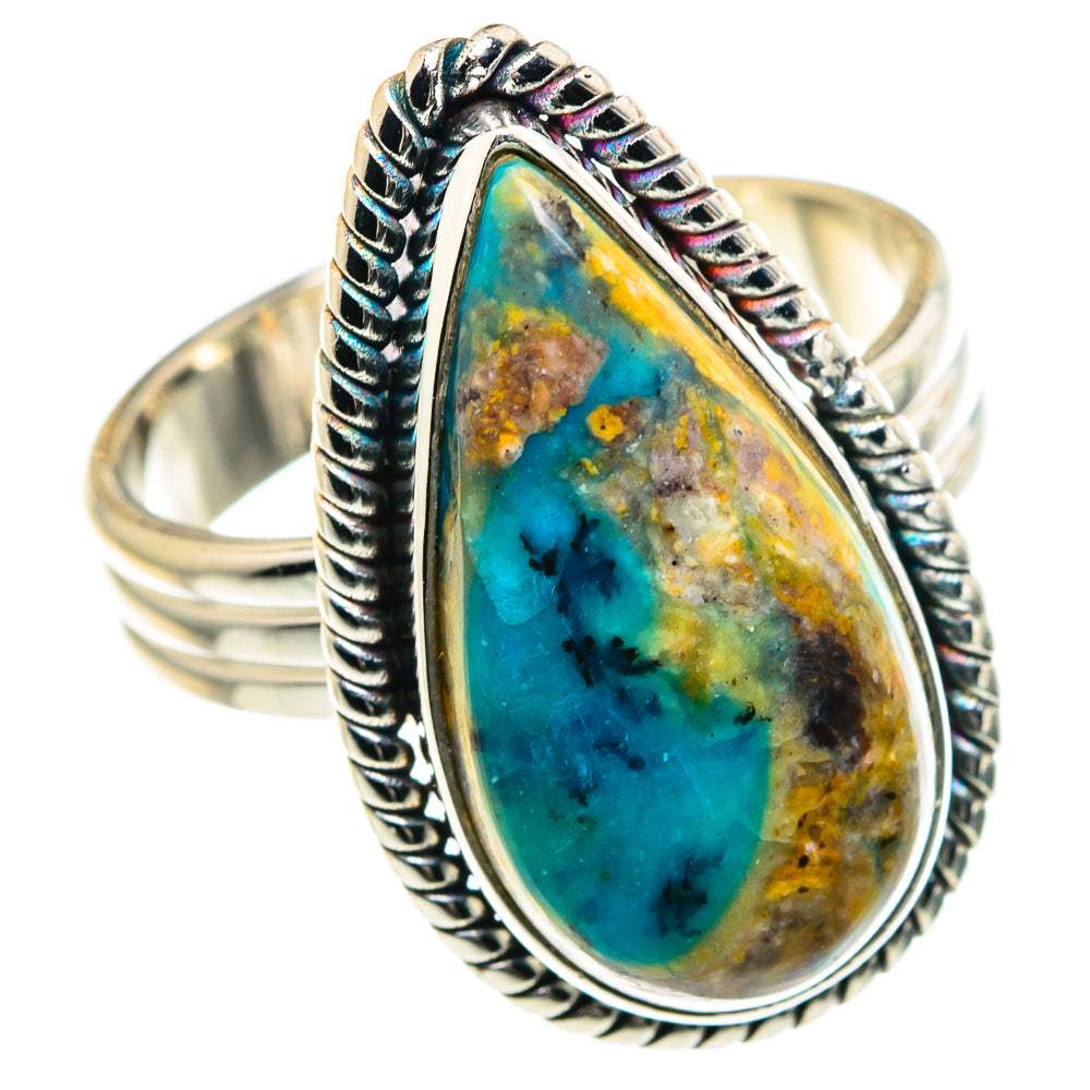 Peruvian Opal Rings handcrafted by Ana Silver Co - RING91425