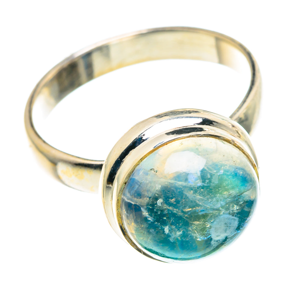 Green Moonstone Rings handcrafted by Ana Silver Co - RING91427