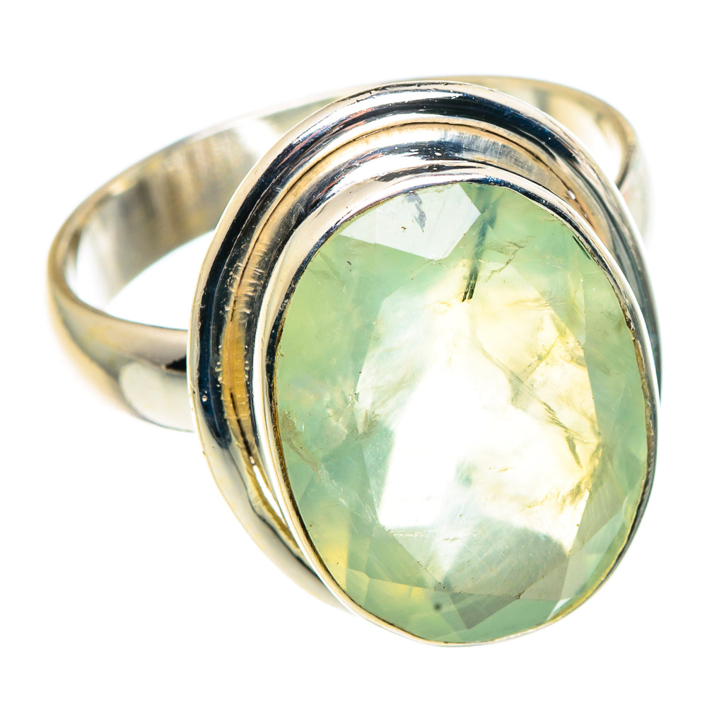 Prehnite Rings handcrafted by Ana Silver Co - RING91431