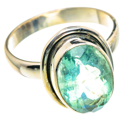 Blue Fluorite Rings handcrafted by Ana Silver Co - RING91432 - Photo 2