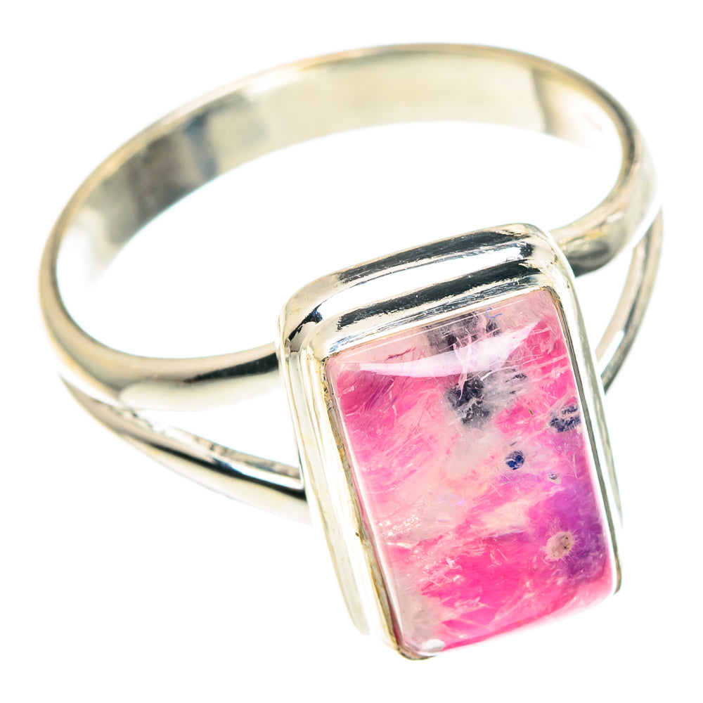 Pink Moonstone Rings handcrafted by Ana Silver Co - RING91436