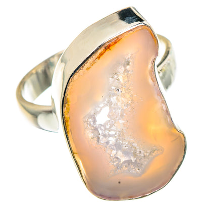 White Geode Slice Rings handcrafted by Ana Silver Co - RING91445