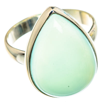 Aqua Chalcedony Rings handcrafted by Ana Silver Co - RING91449