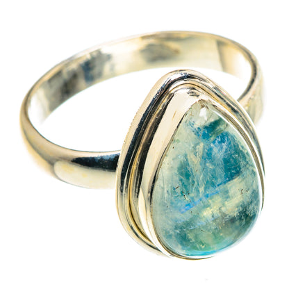 Rainbow Moonstone Rings handcrafted by Ana Silver Co - RING91452