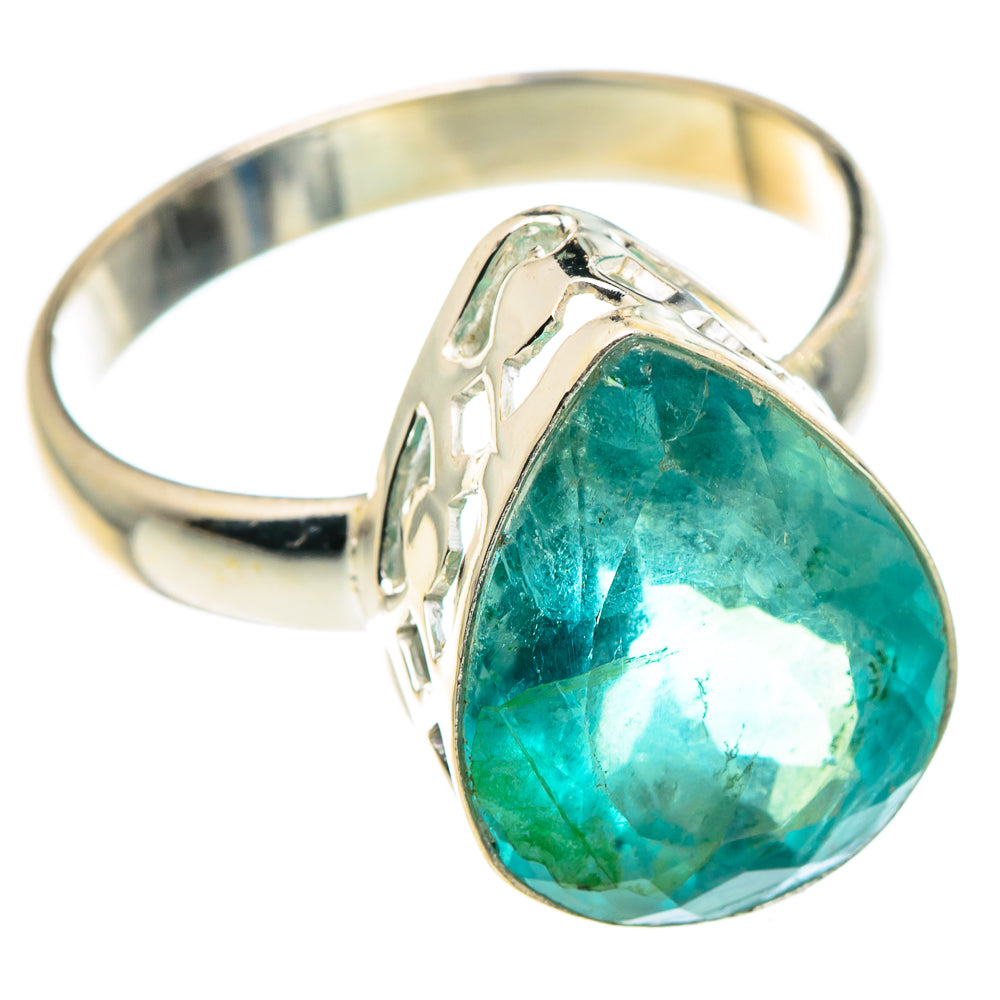 Green Fluorite Rings handcrafted by Ana Silver Co - RING91454