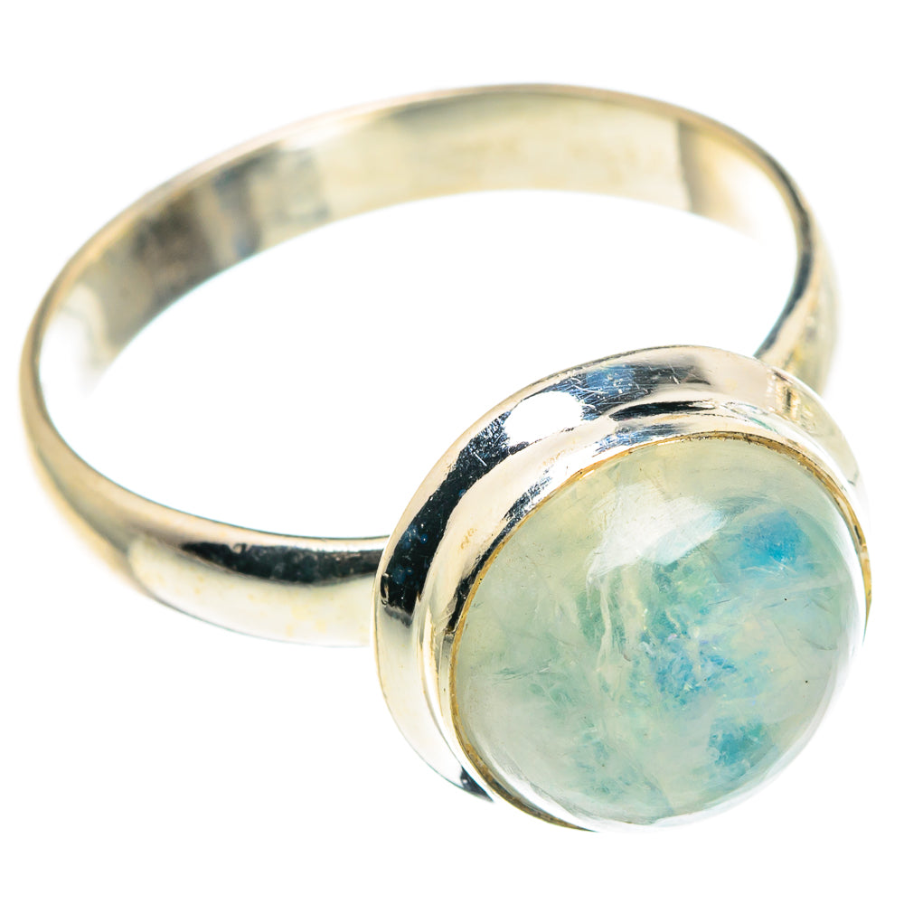 Rainbow Moonstone Rings handcrafted by Ana Silver Co - RING91474