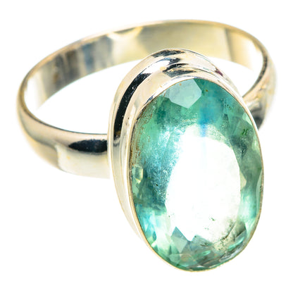 Green Fluorite Rings handcrafted by Ana Silver Co - RING91475