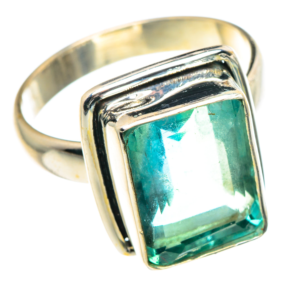 Green Fluorite Rings handcrafted by Ana Silver Co - RING91477