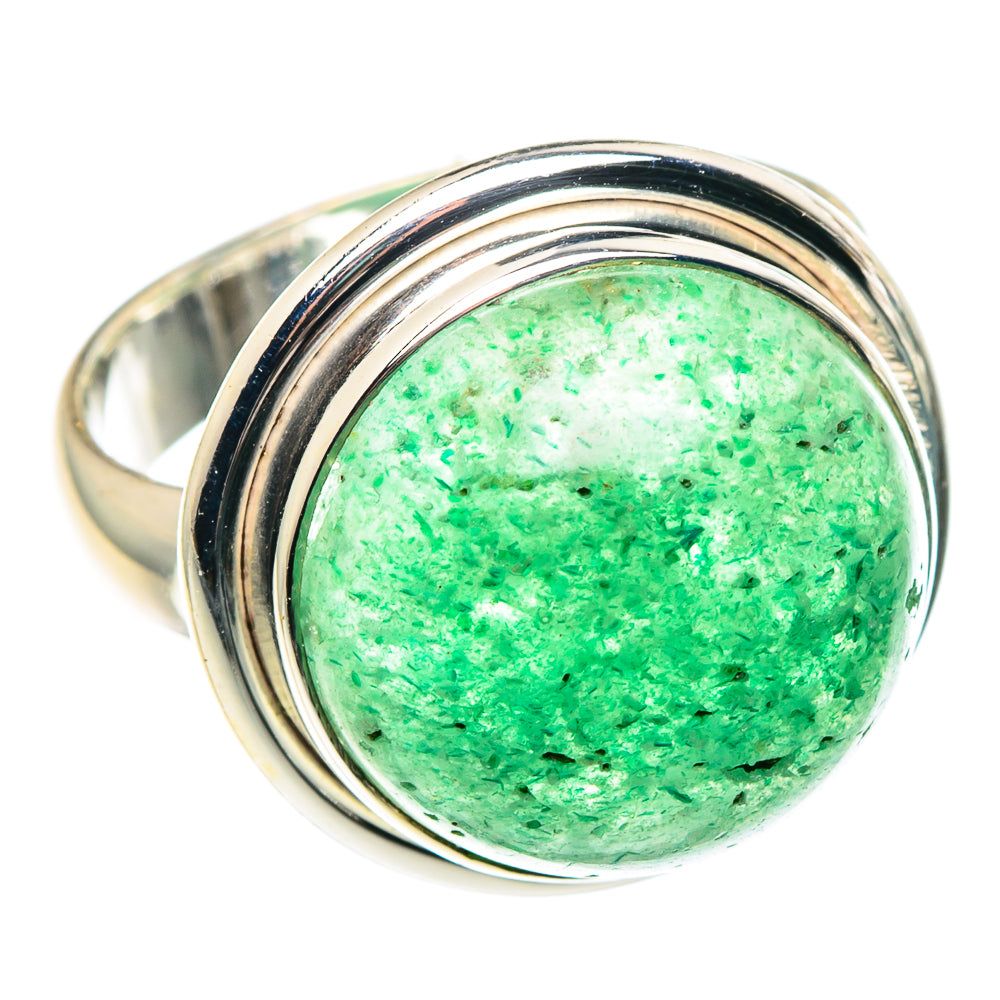 Green Aventurine Rings handcrafted by Ana Silver Co - RING91478