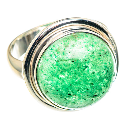 Green Aventurine Rings handcrafted by Ana Silver Co - RING91478