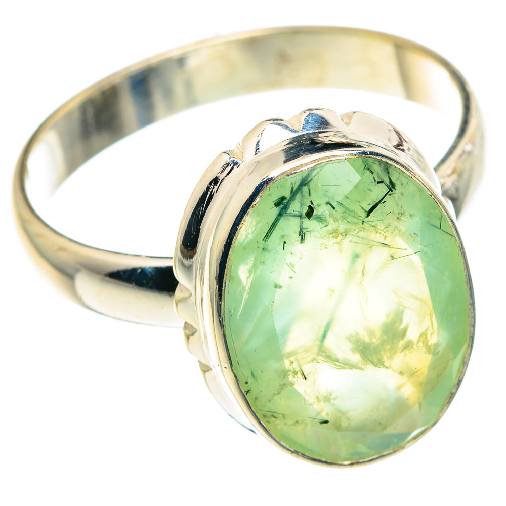 Prehnite Rings handcrafted by Ana Silver Co - RING91479