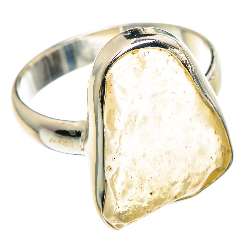 Libyan Desert Glass Rings handcrafted by Ana Silver Co - RING91481 - Photo 2