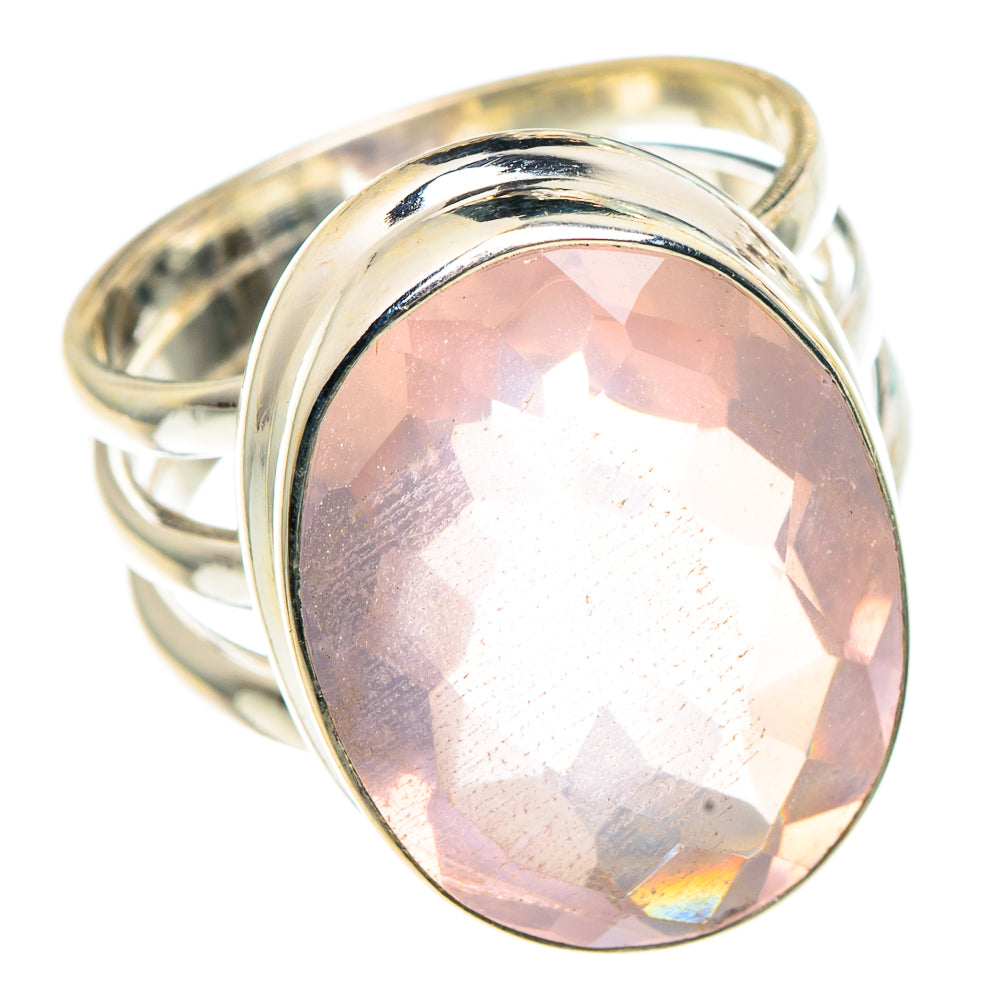 Rose Quartz Rings handcrafted by Ana Silver Co - RING91500