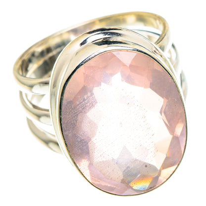 Rose Quartz Rings handcrafted by Ana Silver Co - RING91500