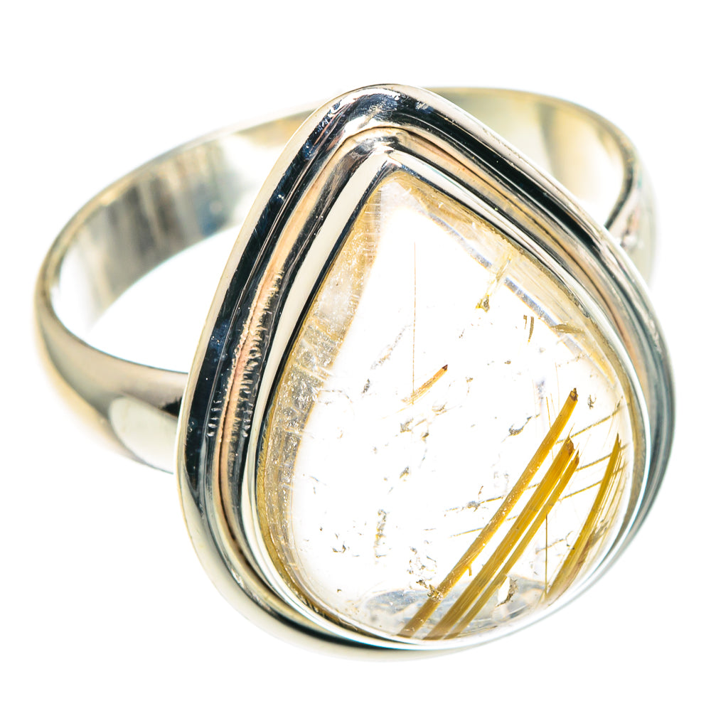 Rutilated Quartz Rings handcrafted by Ana Silver Co - RING91506