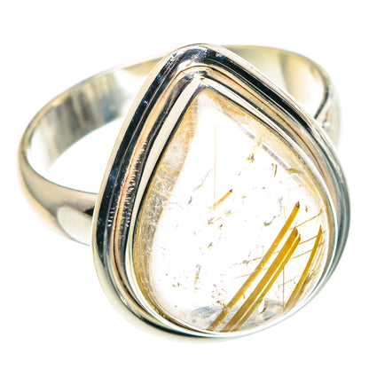 Rutilated Quartz Rings handcrafted by Ana Silver Co - RING91506