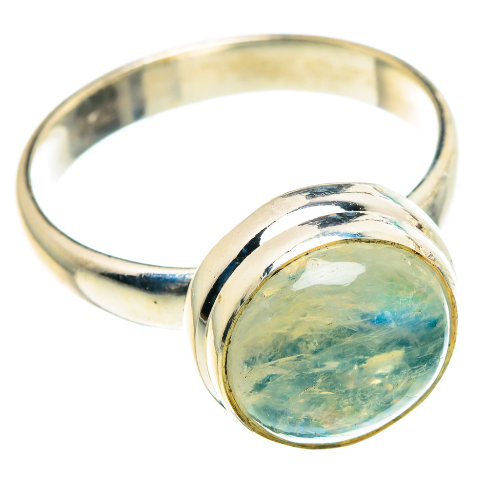 Green Moonstone Rings handcrafted by Ana Silver Co - RING91513