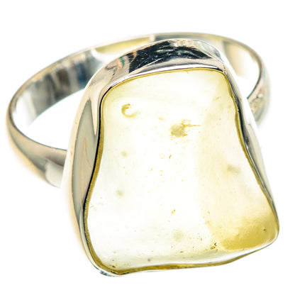 Libyan Desert Glass Rings handcrafted by Ana Silver Co - RING91515 - Photo 2