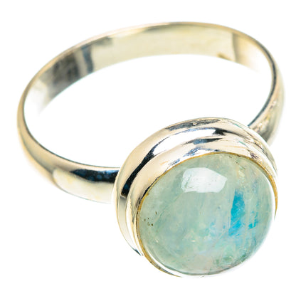 Rainbow Moonstone Rings handcrafted by Ana Silver Co - RING91527