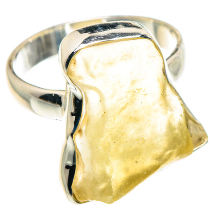 Libyan Desert Glass Rings handcrafted by Ana Silver Co - RING91529 - Photo 2