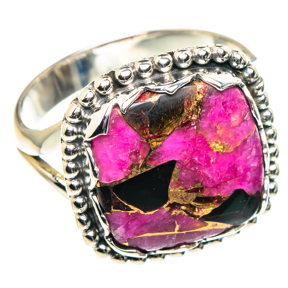 Purple Copper Composite Turquoise Rings handcrafted by Ana Silver Co - RING91531