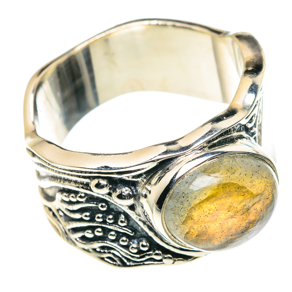Labradorite Rings handcrafted by Ana Silver Co - RING91538