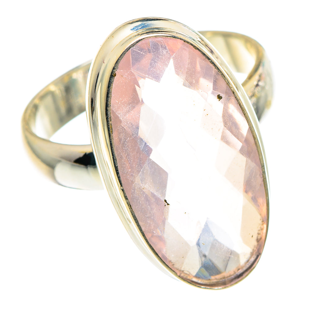 Rose Quartz Rings handcrafted by Ana Silver Co - RING91542