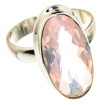 Rose Quartz Rings handcrafted by Ana Silver Co - RING91553