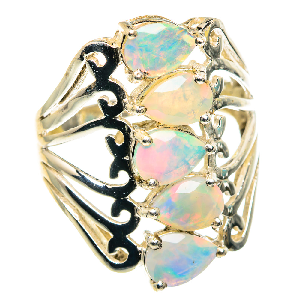 Ethiopian Opal Rings handcrafted by Ana Silver Co - RING91569
