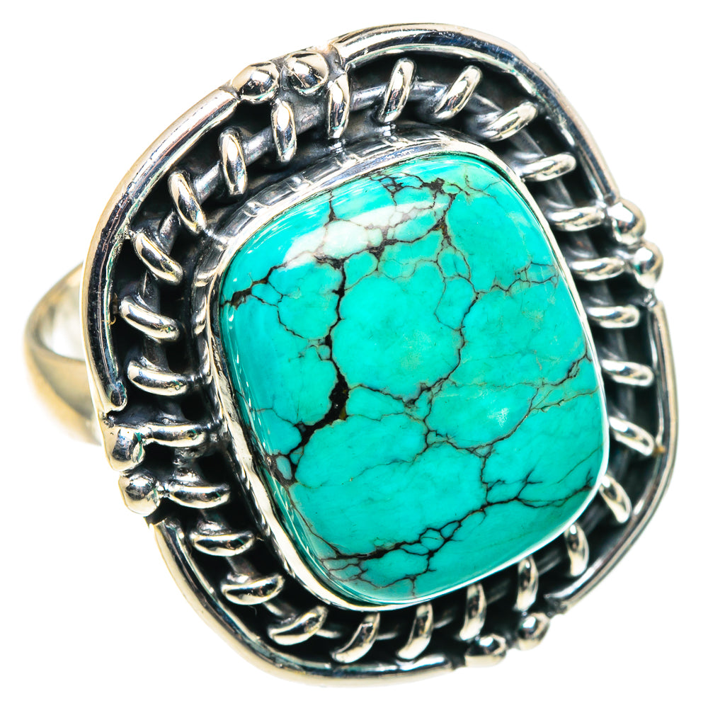 Tibetan Turquoise Rings handcrafted by Ana Silver Co - RING91580