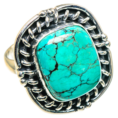 Tibetan Turquoise Rings handcrafted by Ana Silver Co - RING91580