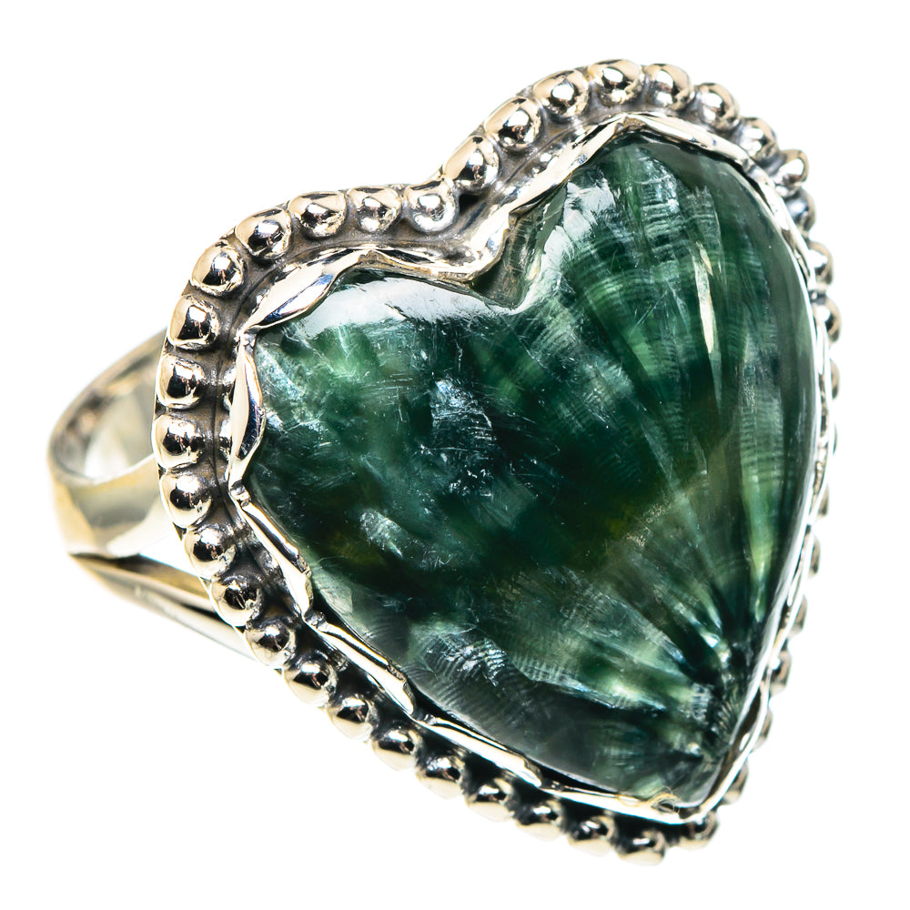 Seraphinite Rings handcrafted by Ana Silver Co - RING91585