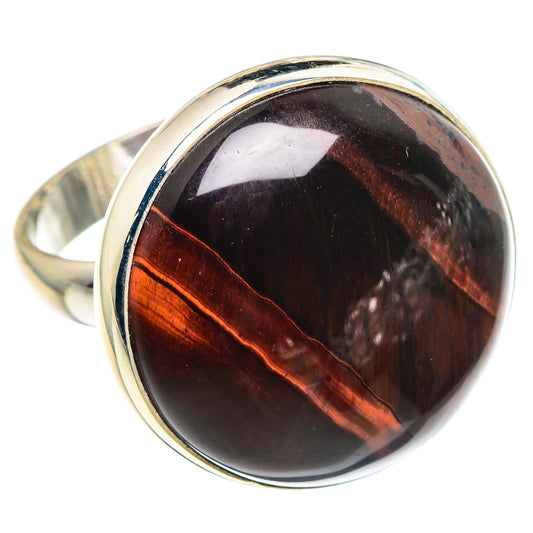 Red Tiger Eye Rings handcrafted by Ana Silver Co - RING91591