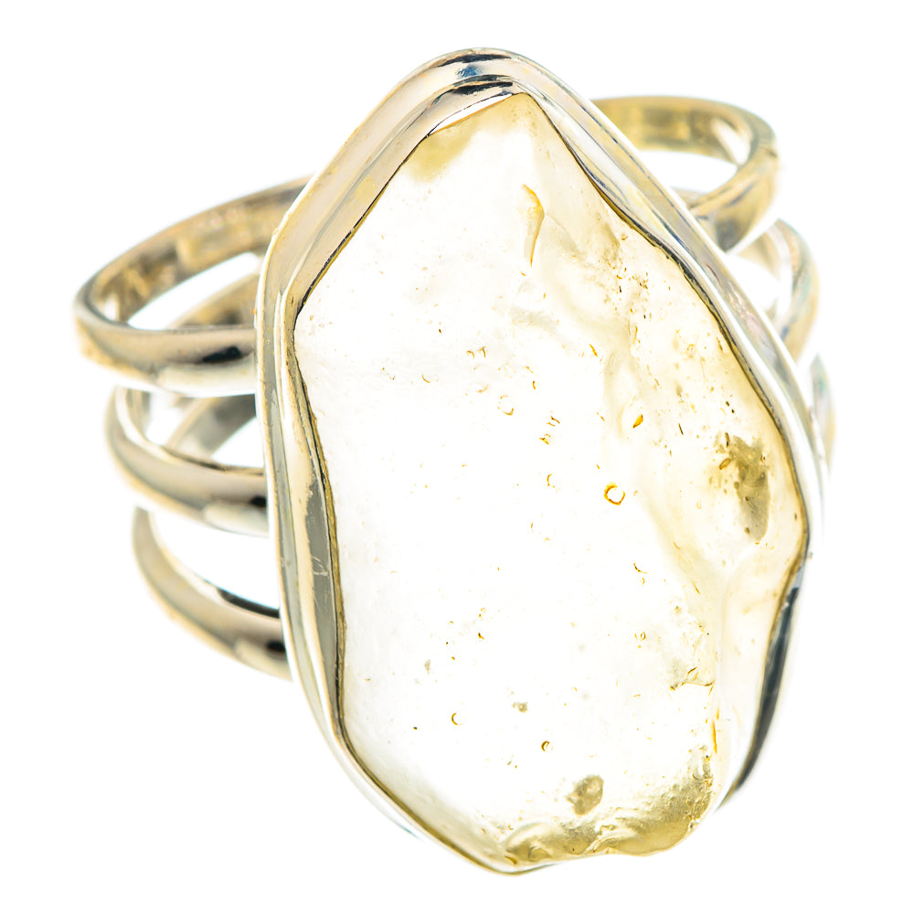 Libyan Desert Glass Rings handcrafted by Ana Silver Co - RING91594