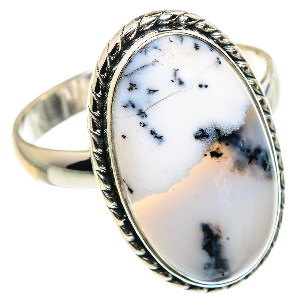 Dendritic Opal Rings handcrafted by Ana Silver Co - RING91603