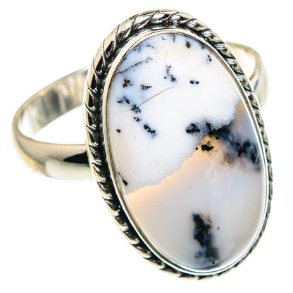 Dendritic Opal Rings handcrafted by Ana Silver Co - RING91603